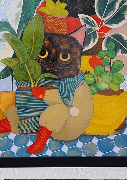 冬_取暖插畫作品