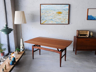 丹麥柚木升降延伸桌 丹麥柚木升降延伸桌