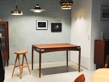 丹麥老件折合餐桌 丹麥老件折合餐桌