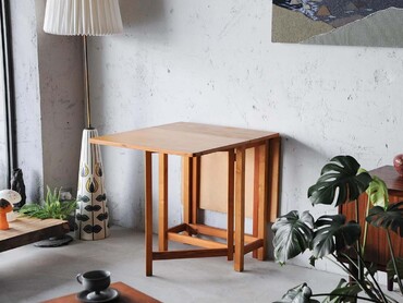 丹麥摺疊收納餐桌