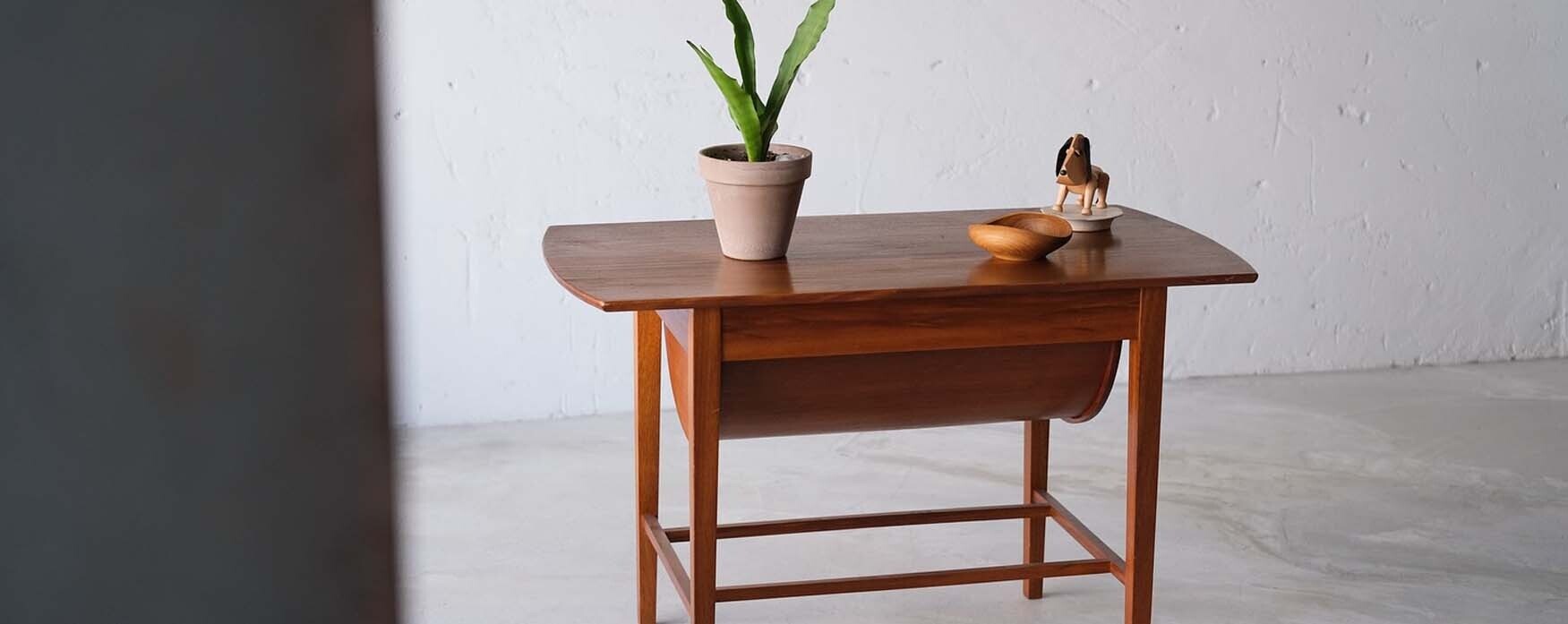 丹麥桃花心木咖啡邊桌