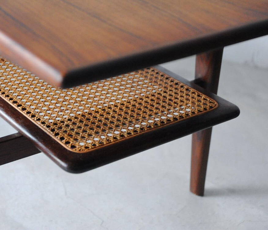 玫瑰木藤編咖啡桌 玫瑰木藤編咖啡桌