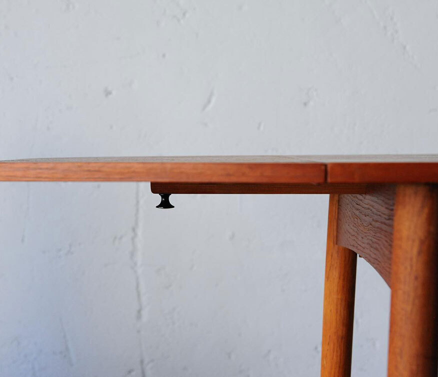 柚木藤編延伸桌 柚木藤編延伸桌