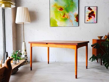 丹麥老件延伸餐桌 丹麥老件延伸餐桌