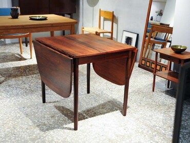 丹麥老件折疊餐桌 丹麥老件折疊餐桌