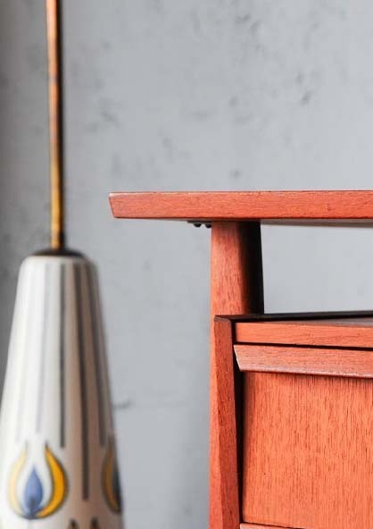 丹麥柚木獨立式書桌 丹麥柚木獨立式書桌