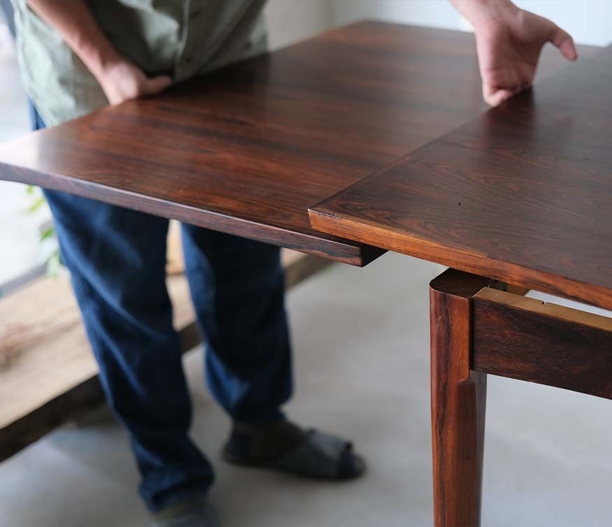 丹麥玫瑰木延伸餐桌 丹麥玫瑰木延伸餐桌