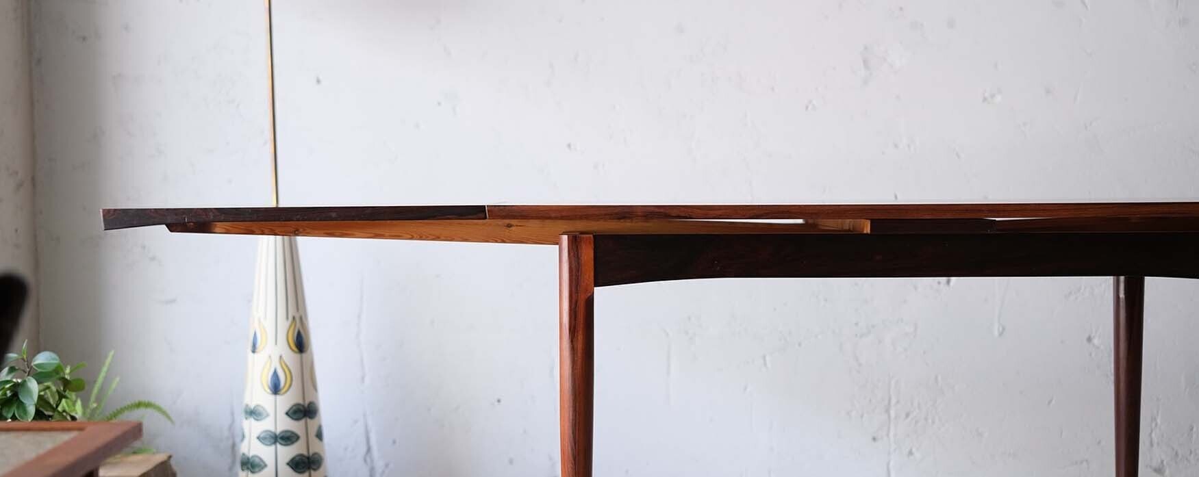 丹麥老件玫瑰木延伸餐桌 丹麥老件玫瑰木延伸餐桌