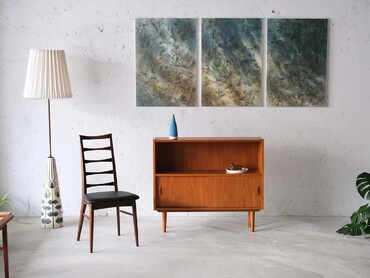 Clausen & Søn 丹麥老件柚木展示書櫃