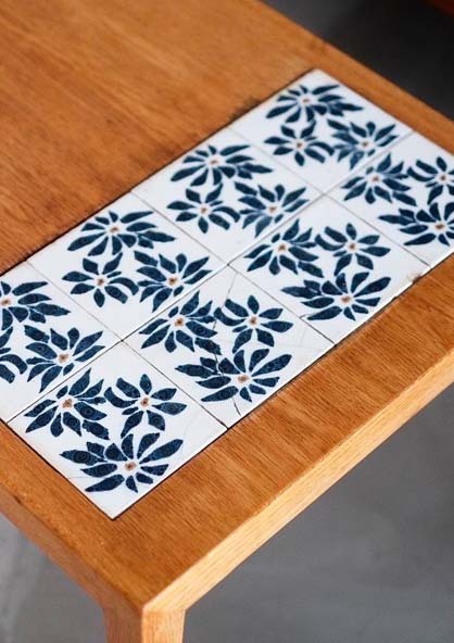 丹麥白瓷磚桌