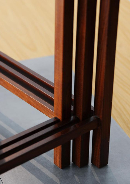 柚木邊桌三件組