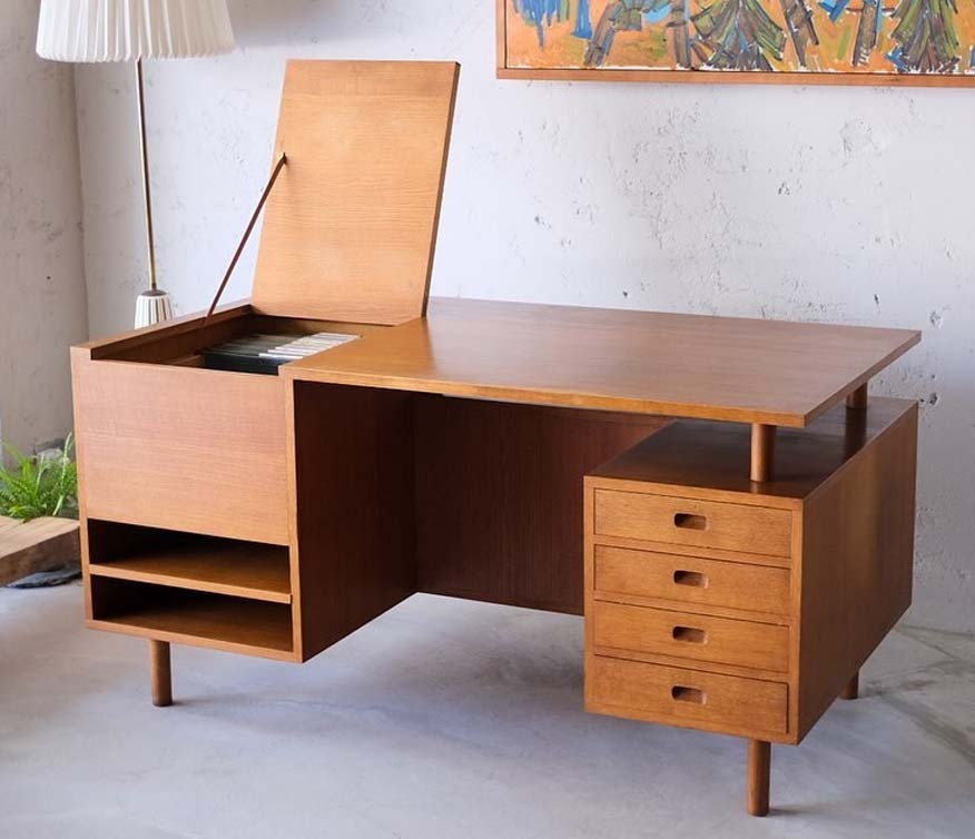 丹麥橡木雙面書桌 丹麥橡木雙面書桌