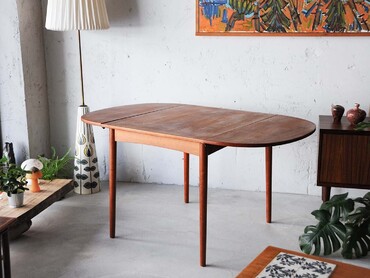 丹麥柚木折疊餐桌