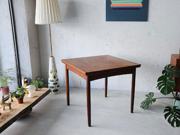 丹麥柚木延伸方餐桌 丹麥柚木延伸方餐桌