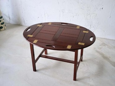 丹麥桃花心木托盤茶几 丹麥桃花心木托盤茶几