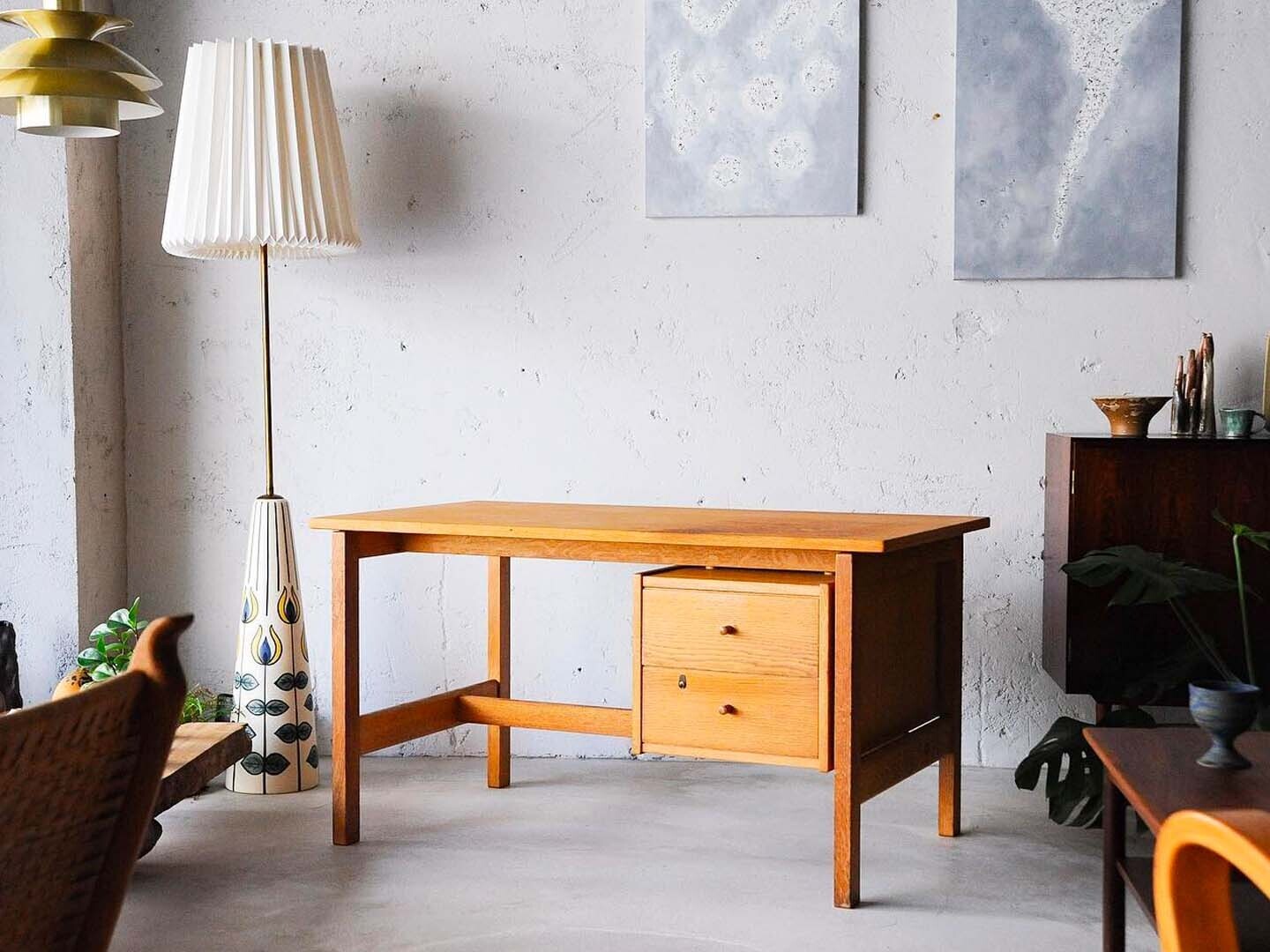 Hans J. Wegner GE125 丹麥橡木書桌