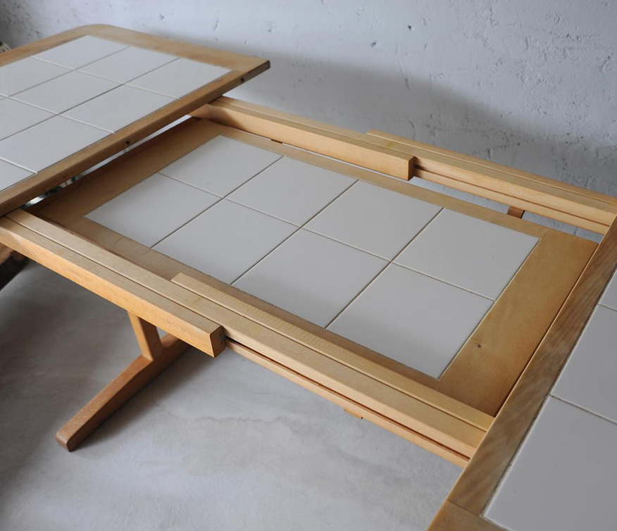 丹麥橡木延伸餐桌