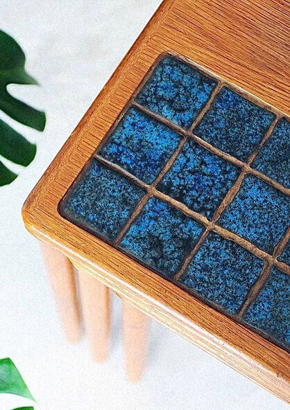 丹麥磁磚子母桌 丹麥磁磚子母桌