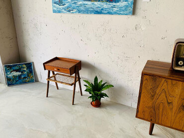 made in Denmark 丹麥藤編桌