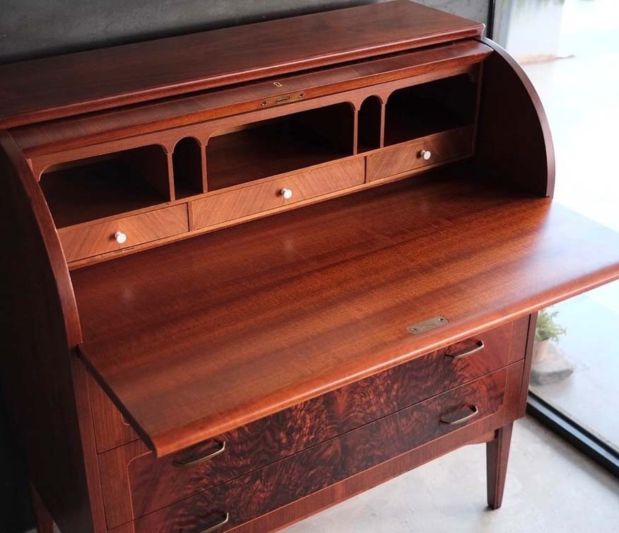 弧形捲蓋寫字桌 弧形捲蓋寫字桌