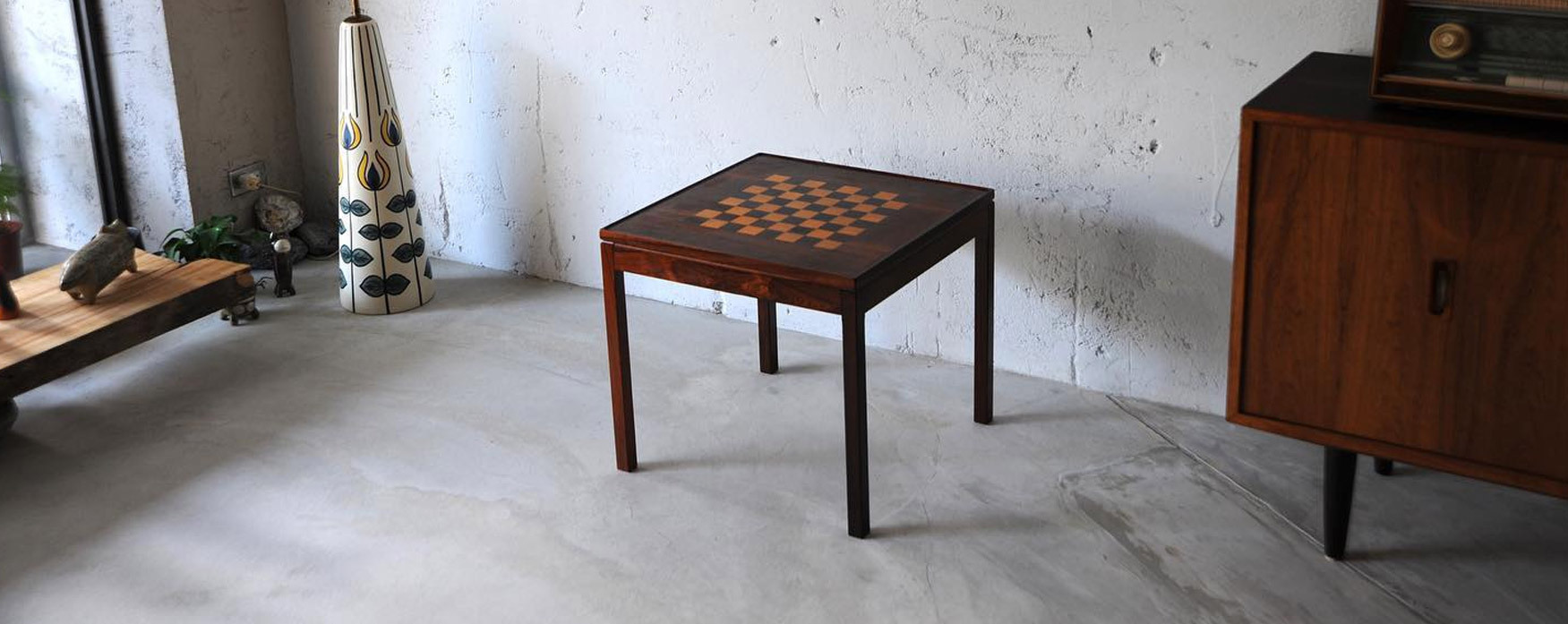 丹麥玫瑰木西洋棋桌 丹麥玫瑰木西洋棋桌