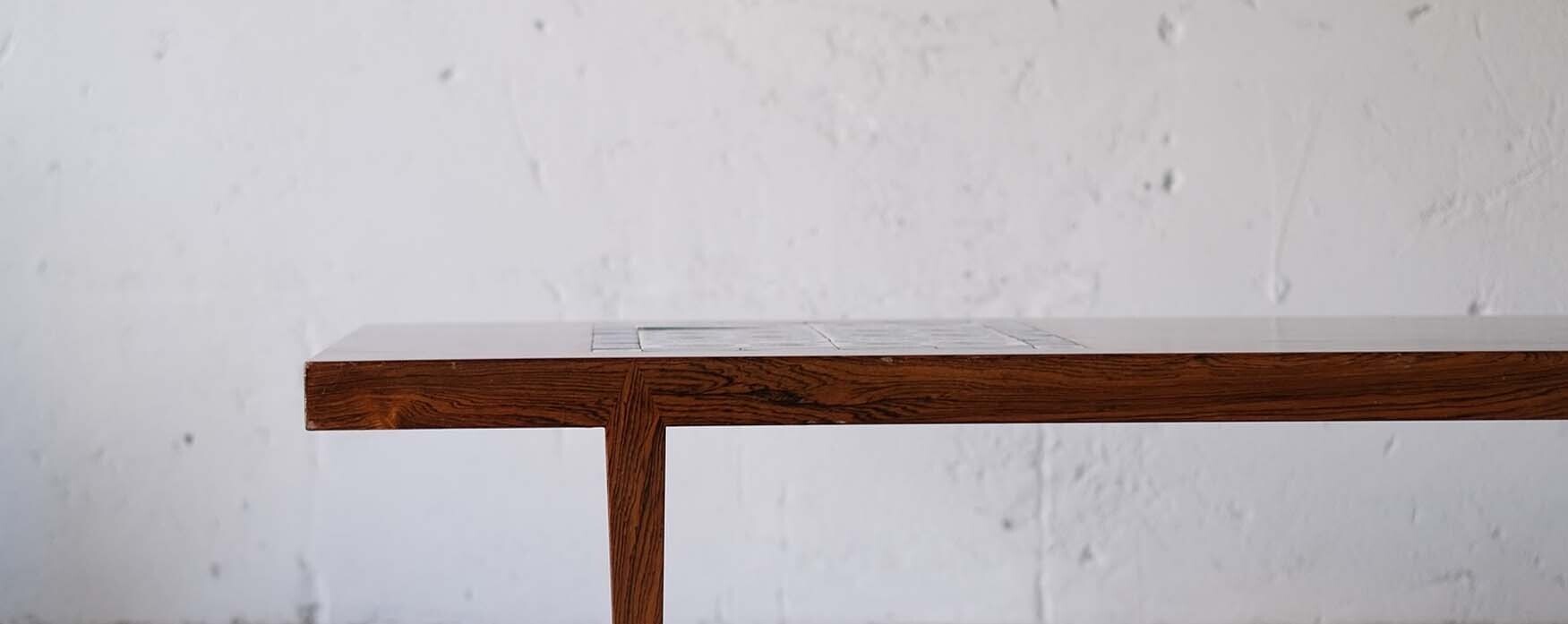 丹麥玫瑰木瓷磚嵌飾咖啡桌 丹麥玫瑰木瓷磚嵌飾咖啡桌