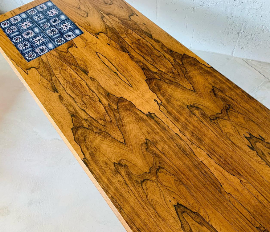 丹麥玫瑰木皇家哥本哈根磁磚桌 丹麥玫瑰木皇家哥本哈根磁磚桌