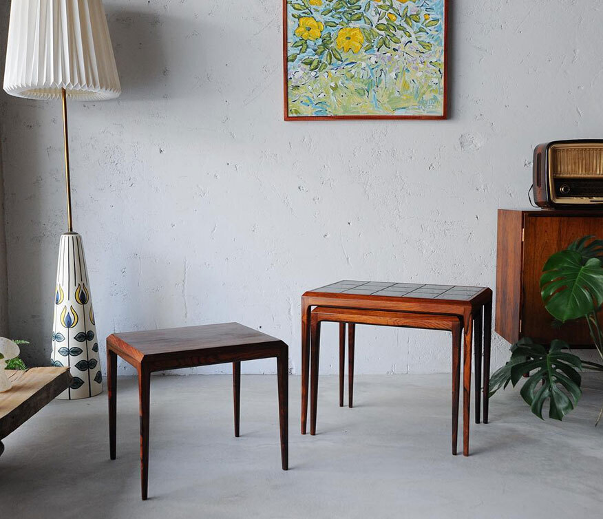 丹麥玫瑰木磁磚桌 丹麥玫瑰木磁磚桌