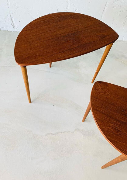 丹麥半圓柚木咖啡桌 高雄丹麥桌