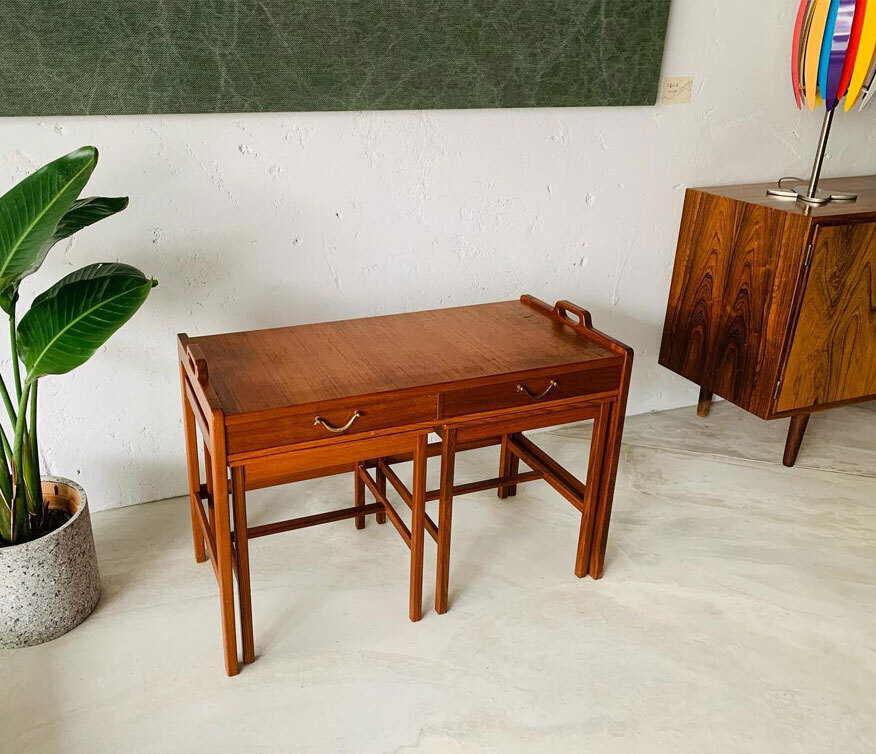 瑞典柚木三件桌 瑞典柚木桌