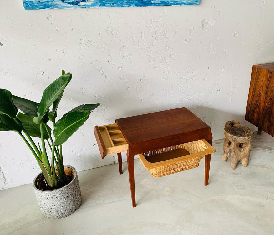 瑞典柚木針織桌 瑞典針織桌