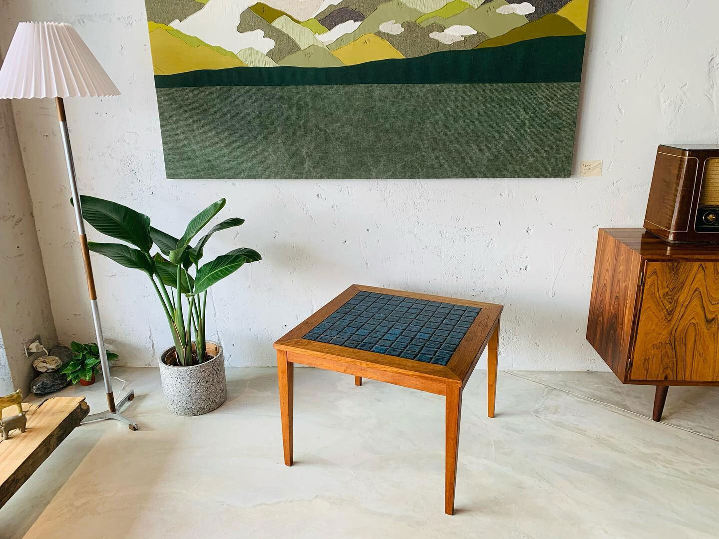 丹麥柚木磁磚桌
