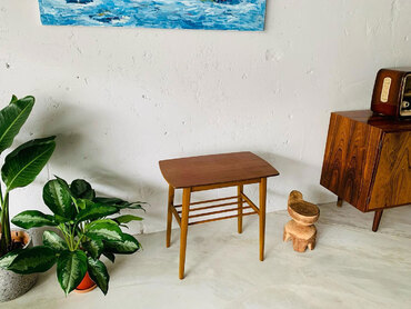 丹麥柚木櫸木邊桌 丹麥邊桌