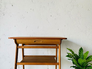 丹麥抽屜柚木邊桌 高雄丹麥邊桌