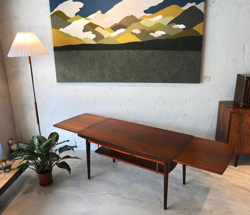 丹麥柚木延伸桌 柚木延伸桌