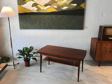 丹麥柚木延伸摺疊咖啡桌 柚木延伸摺疊桌