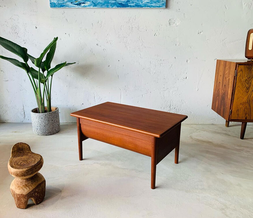 丹麥柚木矮茶几桌 丹麥矮茶几桌