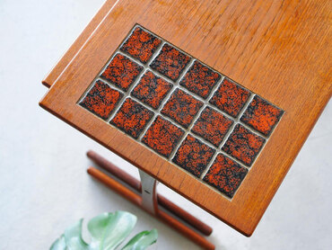 丹麥柚木滑軌三層桌 丹麥柚木滑軌三層桌