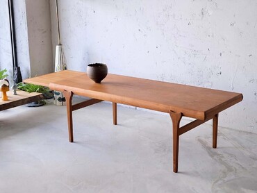 Johannes Andersen 老件大型柚木延伸咖啡桌 Johannes Andersen 老件大型柚木延伸咖啡桌