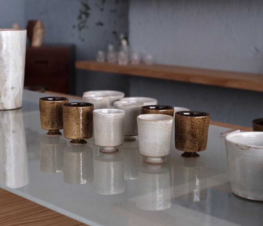 小腳杯陶藝作品