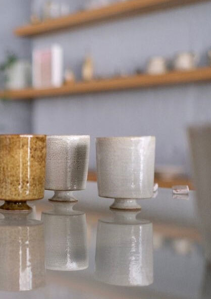 小酒杯陶藝作品
